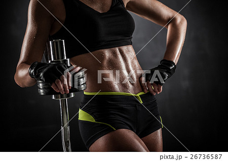 Fitness with dumbbells Fitness with dumbbells 26736587