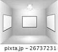 Large empty room with a advertising board 26737231