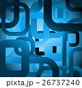 Abstract tile grunge square on blue background 26737240