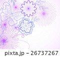 Hand-drawn flowers and butterfly. Vector 26737267