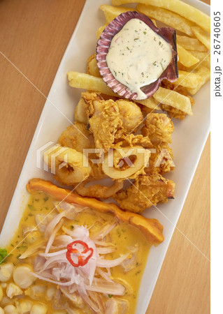 Traditional Peruvian Dish Seafood Ceviche 26740605