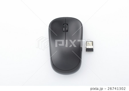 computer wireless mouse on white background 26741302