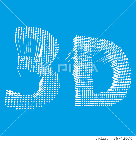 inscription-3D. illustration of 3D word. Vector inscription-3D. illustration of 3D word. Vector 26742670