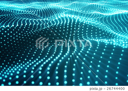 3d rendering abstract polygonal low poly wave 26744400
