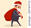 Vector manager or businessman dressed in Santa 26744712