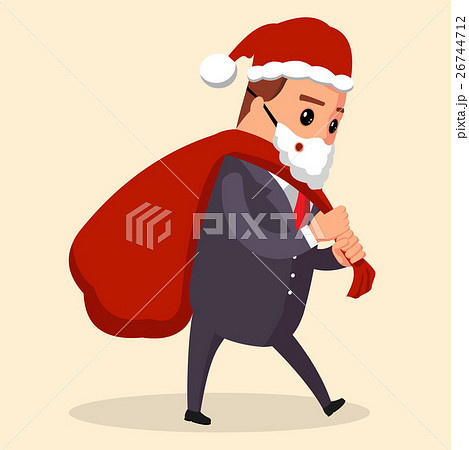 Vector manager or businessman dressed in Santa Vector manager or businessman dressed in Santa 26744712