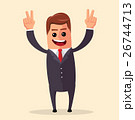 Vector manager or business character happy and 26744713