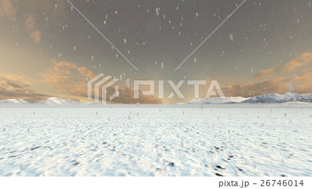 雪原のイラスト素材 26746014 Pixta
