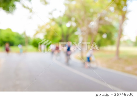 Abstract blurred bicycle rider 26746930