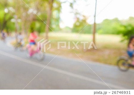 Blurred green background of activities in park Blurred green background of activities in park 26746931