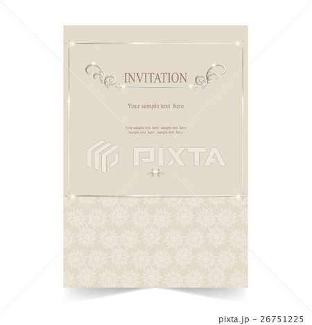Invitation card, wedding card on soft background 26751225