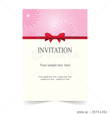 Invitation card, wedding card floral background Invitation card, wedding card floral background 26751262
