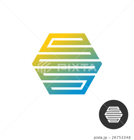 Hex tech construction logo 26753348