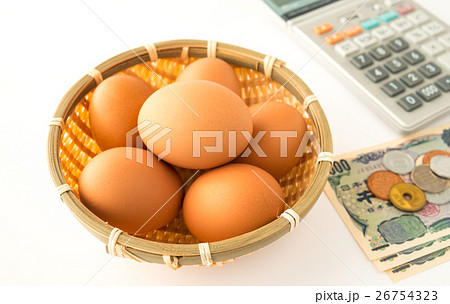 卵　籠　鶏卵　物価の優等生 26754323