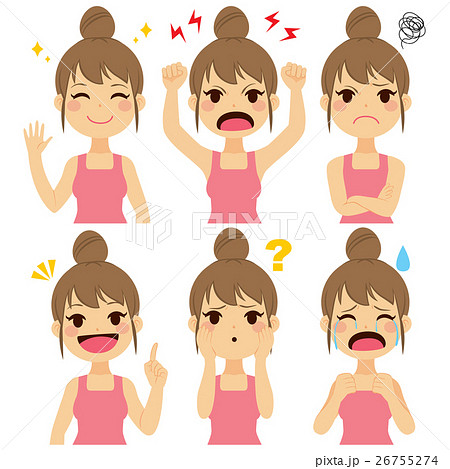 Woman Expressions Set 26755274