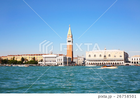 Doge Palace and campanile from San Marco basin 26758501