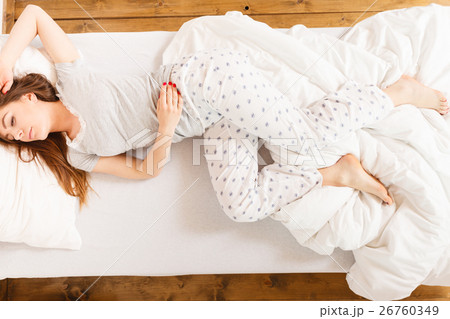 Tired girl sleeping. Tired girl sleeping. 26760349