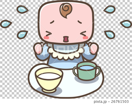 赤ちゃん離乳食泣き男の子 26761503