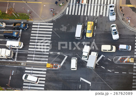 交差点 交通イメージ 交差点 交通イメージ 26762089