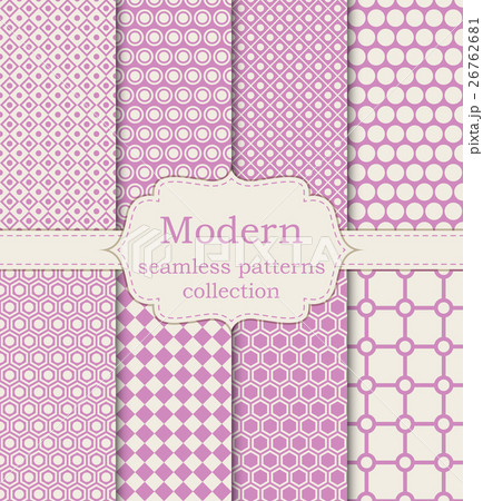Vector illustration set of seamless patterns Vector illustration set of seamless patterns 26762681