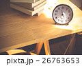 Alarm clock on table vintage tone  26763653