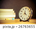 Alarm clock on table vintage tone  26763655