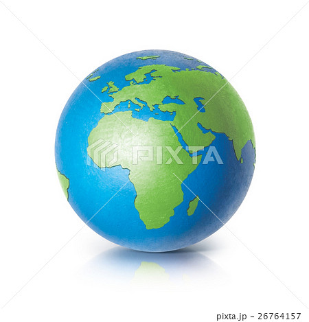 Color globe 3D illustration europe and africa map 26764157