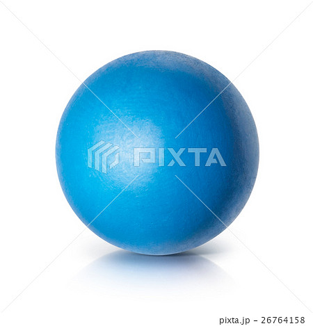 Blue ball 3D illustration 26764158