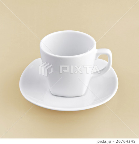 white cup on orange background solid 26764345