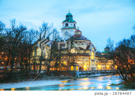 The Volksbad with the Clocktower in Munich 26764407
