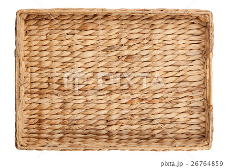 Wooven tray on white background 26764859