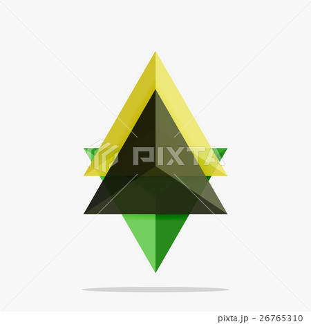 Blank triangle layout business template Blank triangle layout business template 26765310