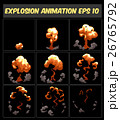 Vector explosion, cartoon animation frames for 26765792
