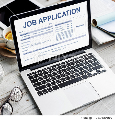 Job Application Hiring Document Form Concept 26766905