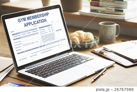 Gym Membership Application Wellness Concept Gym Membership Application Wellness Concept 26767089