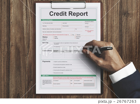 Credit Report Financial Banking Economy Concept 26767263