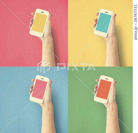 Smartphone Cellphone Networking Telephone Concept Smartphone Cellphone Networking Telephone Concept 26767531