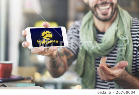 Halloween Bat Pumpkin Lantern Scary Graphic Concept Halloween Bat Pumpkin Lantern Scary Graphic Concept 26768004