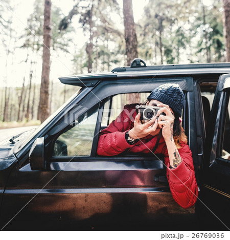 Photographer Taking Photo Journey Leisure Concept 26769036