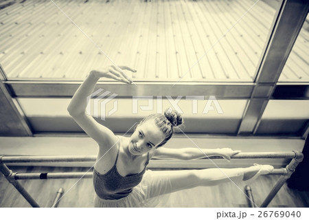 Ballerina Practice Ballet School Concept 26769040
