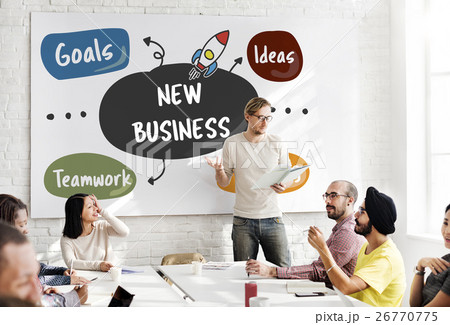 Goals Ideas Strategy Diagram Concept 26770775