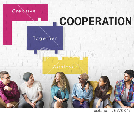 Achievement Teamwork Creative Together Collaboration Graphic Concept 26770877