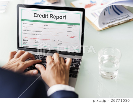 Credit Report Financial Banking Economy Concept 26771050