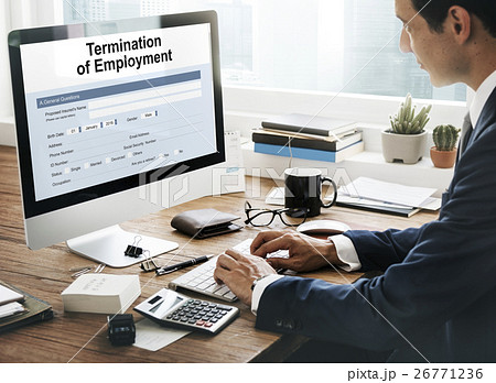 Termination Employment Job Form Concept 26771236