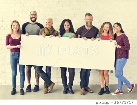 People Friendship Togetherness Copy Space Banner Concept 26771717