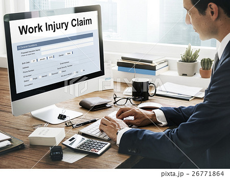 Work Injury Claim Application Form Information Concept 26771864