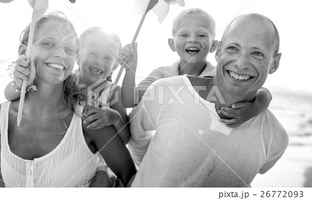 Beach Family Vacation Parent Children Relaxation Concept Beach Family Vacation Parent Children Relaxation Concept 26772093