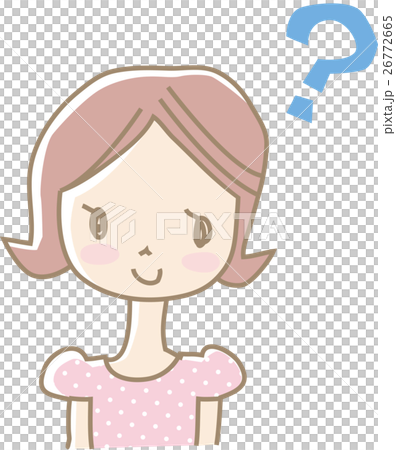 懷疑的年輕女子(粉紅色) 懷疑的年輕女子(粉紅色) 26772665