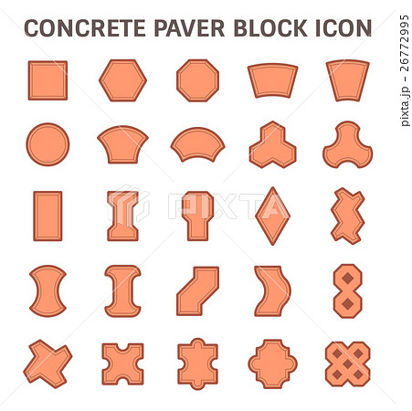 Paver block icon Paver block icon 26772995