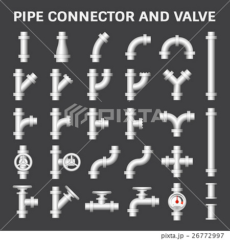 Pipe connector vector 26772997